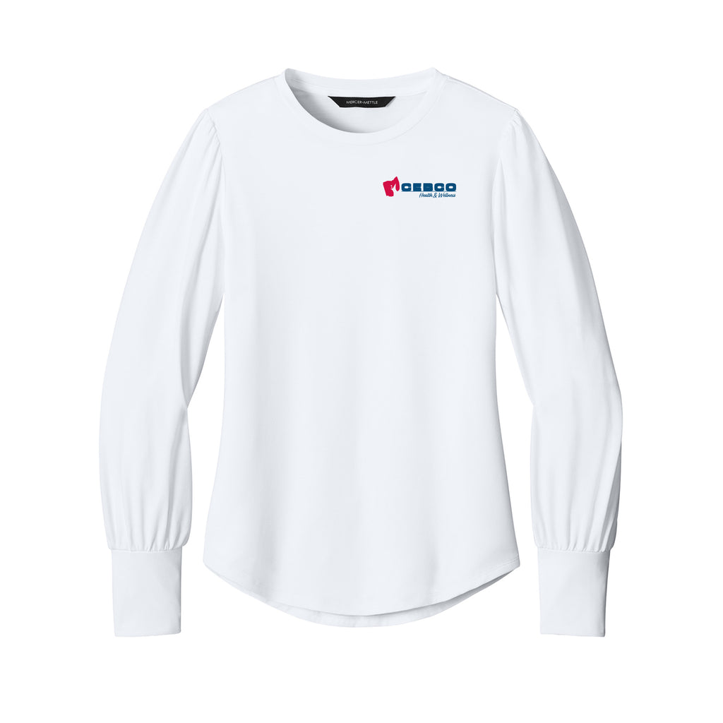 CEBCO - Mercer+Mettle® Women’s Stretch Jersey Long Sleeve Blouson Top