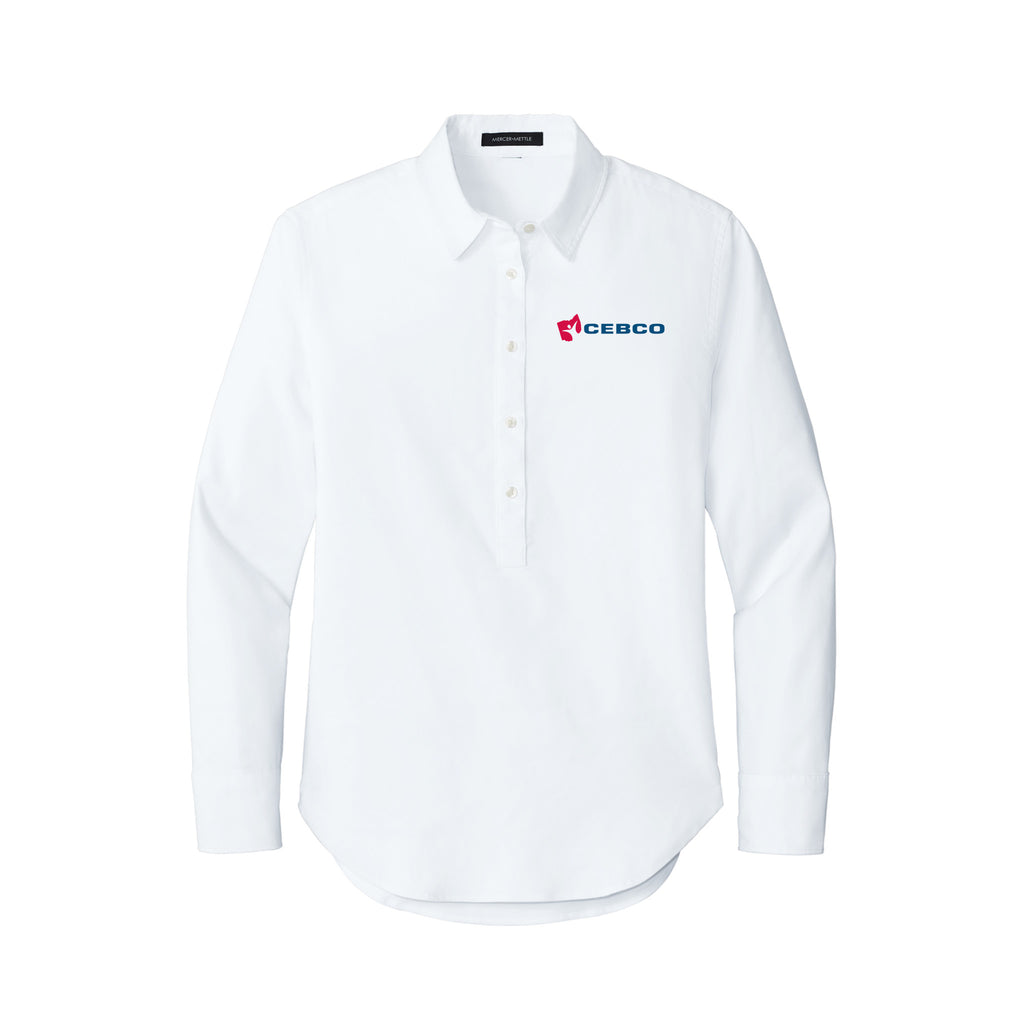 CEBCO - Mercer+Mettle® Women’s Long Sleeve Modern Oxford Shirt
