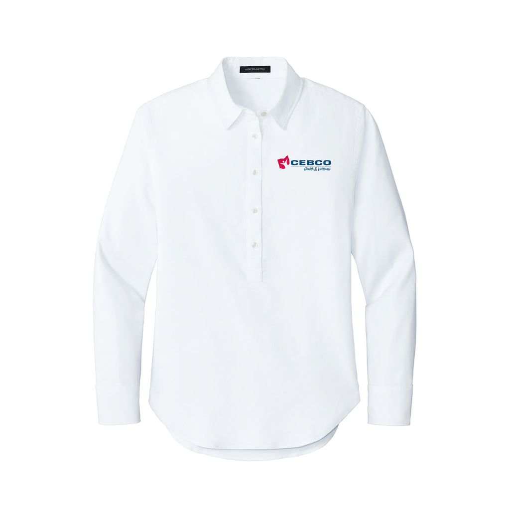 CEBCO - Mercer+Mettle® Women’s Long Sleeve Modern Oxford Shirt