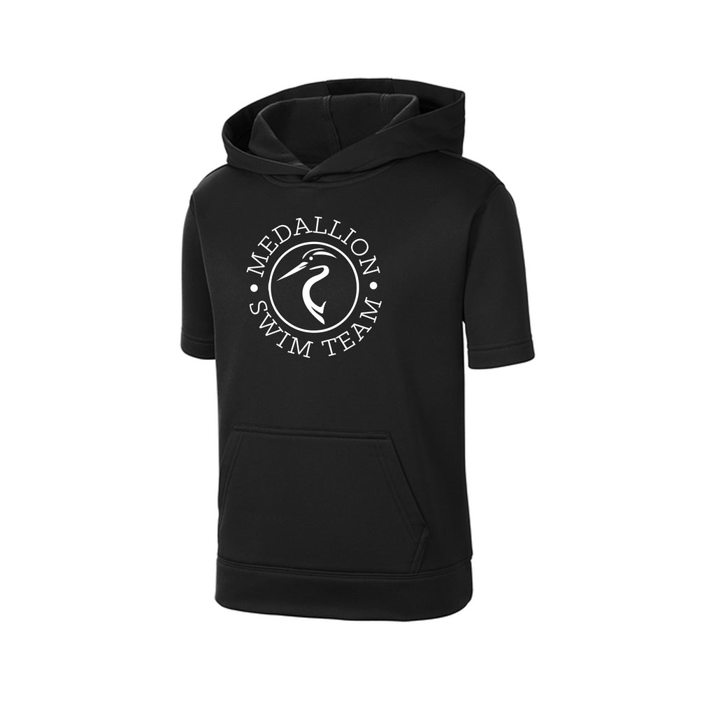 Medallion Swim Team - Sport-Tek® Youth Sport-Wick® Fleece Short Sleeve Hooded Pullover