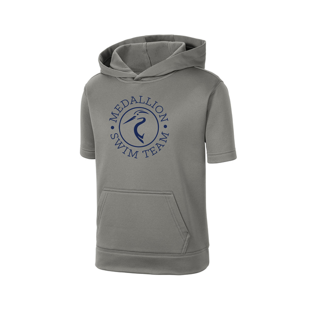 Medallion Swim Team - Sport-Tek® Youth Sport-Wick® Fleece Short Sleeve Hooded Pullover