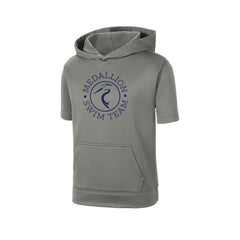 Medallion Swim Team - Sport-Tek® Youth Sport-Wick® Fleece Short Sleeve Hooded Pullover