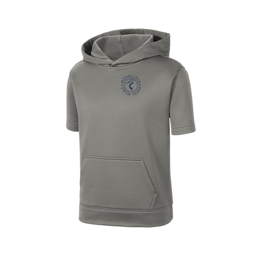 Medallion Swim Team - Sport-Tek® Youth Sport-Wick® Fleece Short Sleeve Hooded Pullover