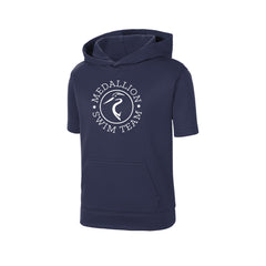 Medallion Swim Team - Sport-Tek® Youth Sport-Wick® Fleece Short Sleeve Hooded Pullover