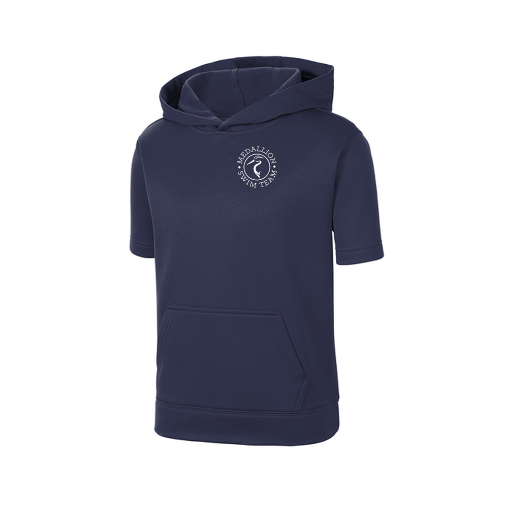 Medallion Swim Team - Sport-Tek® Youth Sport-Wick® Fleece Short Sleeve Hooded Pullover