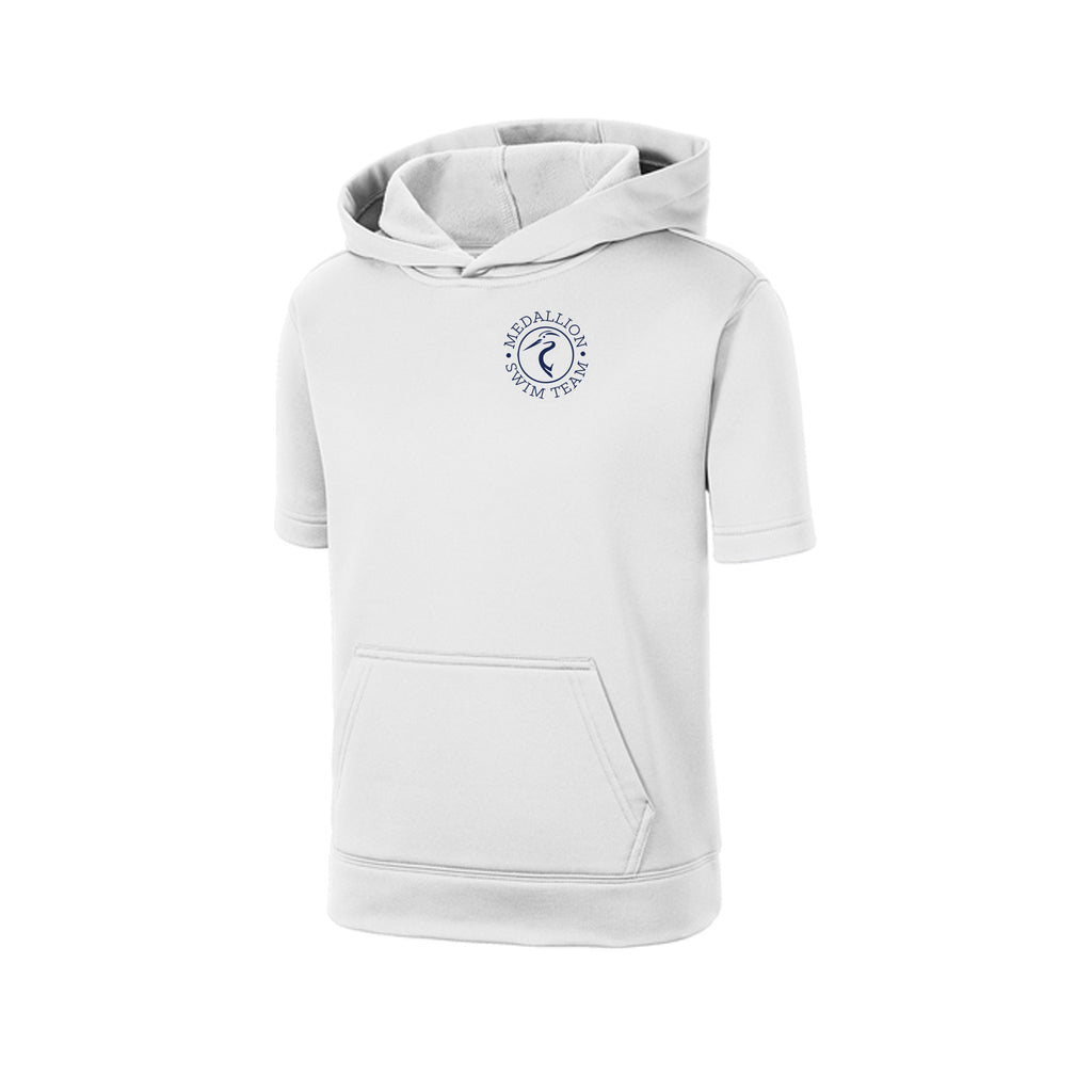 Medallion Swim Team - Sport-Tek® Youth Sport-Wick® Fleece Short Sleeve Hooded Pullover