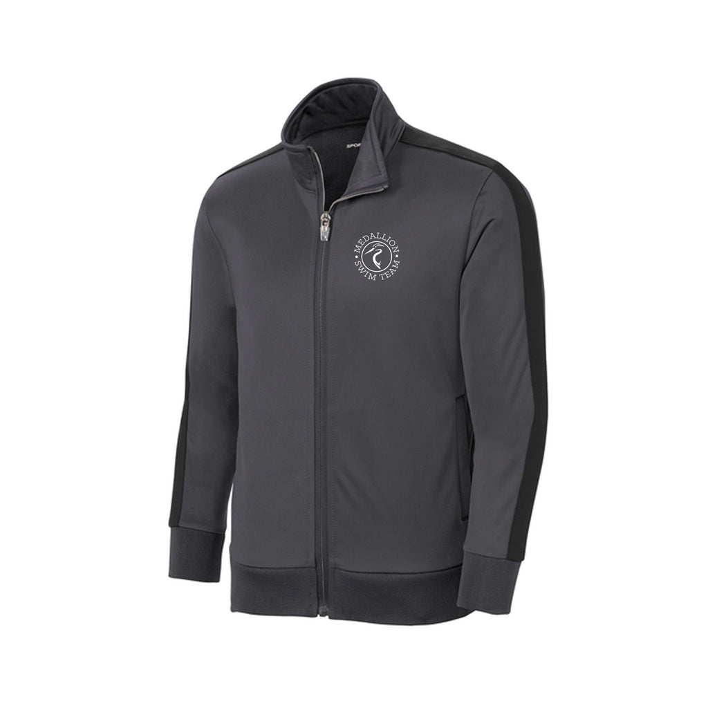 Medallion Swim Team - Sport-Tek® Youth Tricot Sleeve Stripe Track Jacket