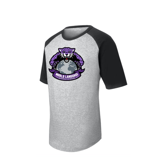 WLMS - Sport-Tek® YOUTH Short Sleeve Colorblock Raglan Jersey