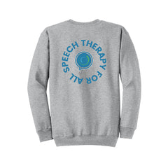 Speech Therapy For All - Port & Company® Core Fleece Crewneck Sweatshirt With Backs