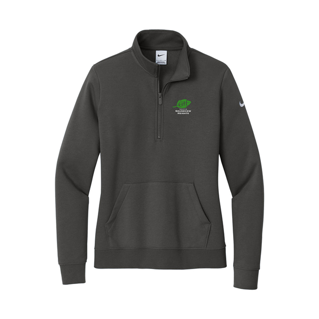 City of Grandview Heights - Nike Women's Club Fleece Sleeve Swoosh 1/2-Zip