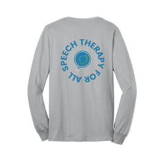 Speech Therapy For All - Port & Company® Long Sleeve Core Blend Tee With Back Design