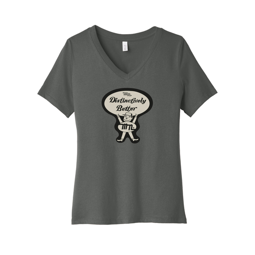 Monrovia 100 Years - BELLA+CANVAS® Women’s Relaxed Jersey Short Sleeve V-Neck Tee