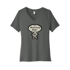 Monrovia 100 Years - BELLA+CANVAS® Women’s Relaxed Jersey Short Sleeve V-Neck Tee