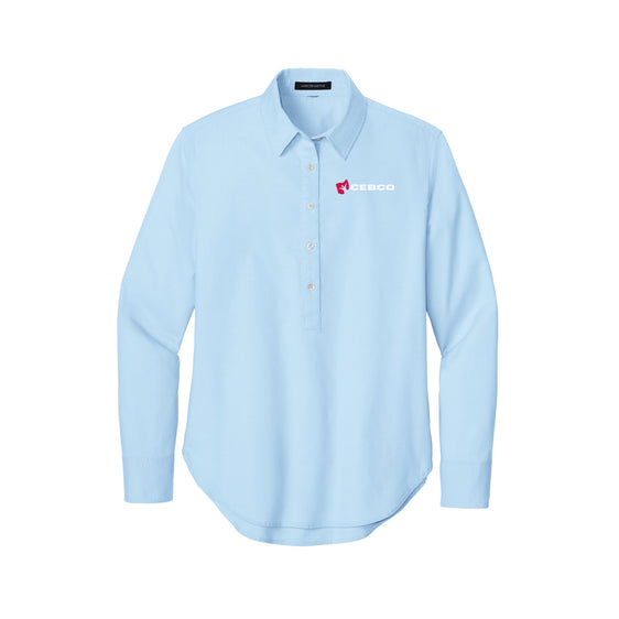 CEBCO - Mercer+Mettle® Women’s Long Sleeve Modern Oxford Shirt