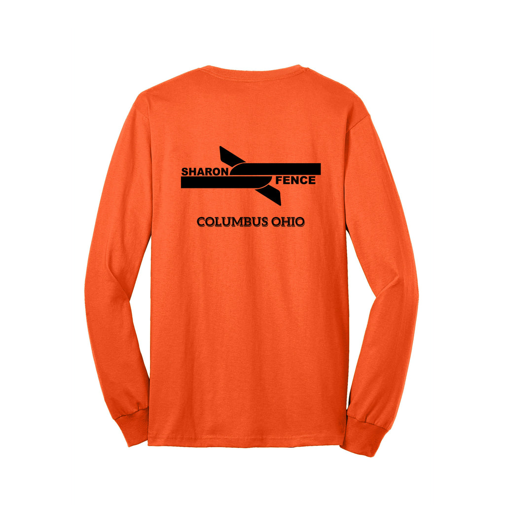 Sharon Fence - Port & Company® Long Sleeve Core Blend Tee - LEFT CHEST & FULL BACK