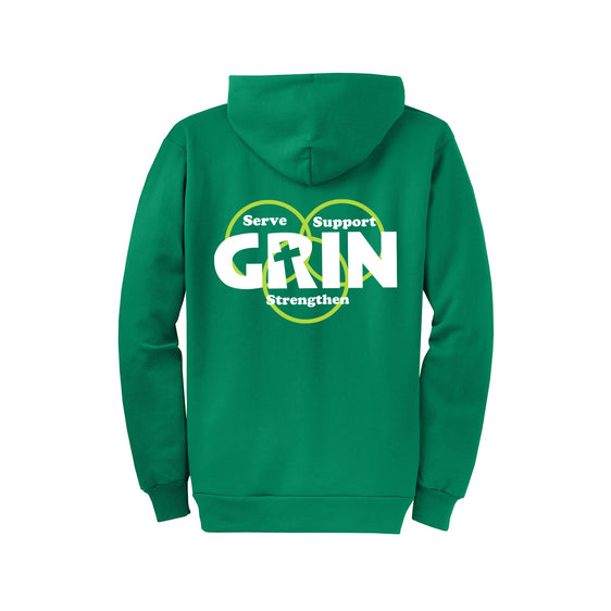 GRIN - Port & Company® Core Fleece Full-Zip Hooded Sweatshirt