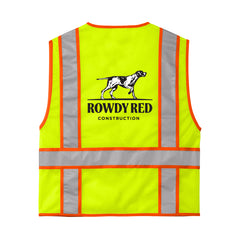 Rowdy Red Construction - CornerStone® ANSI 107 Class 2 Mesh Zippered Two-Tone Vest