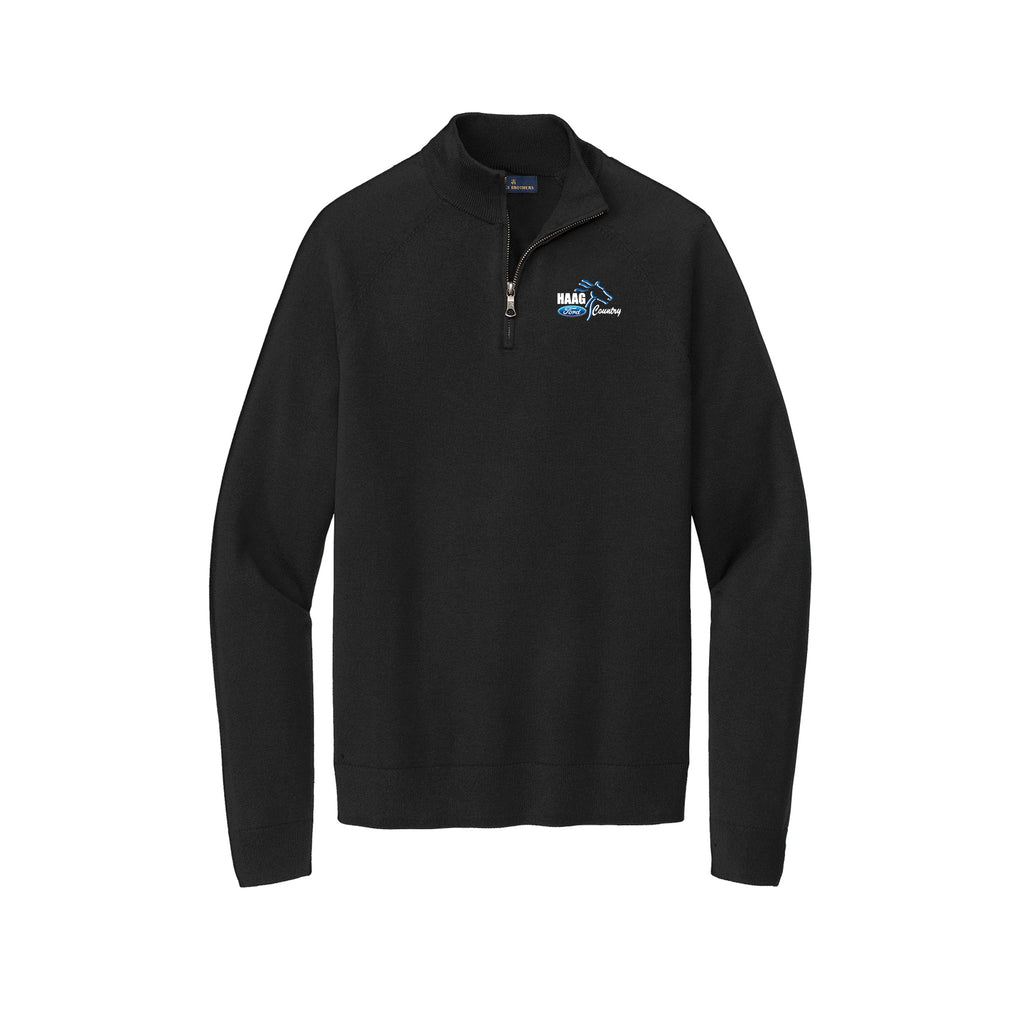 Haag Ford - Brooks Brothers® Cotton Stretch 1/4-Zip Sweater