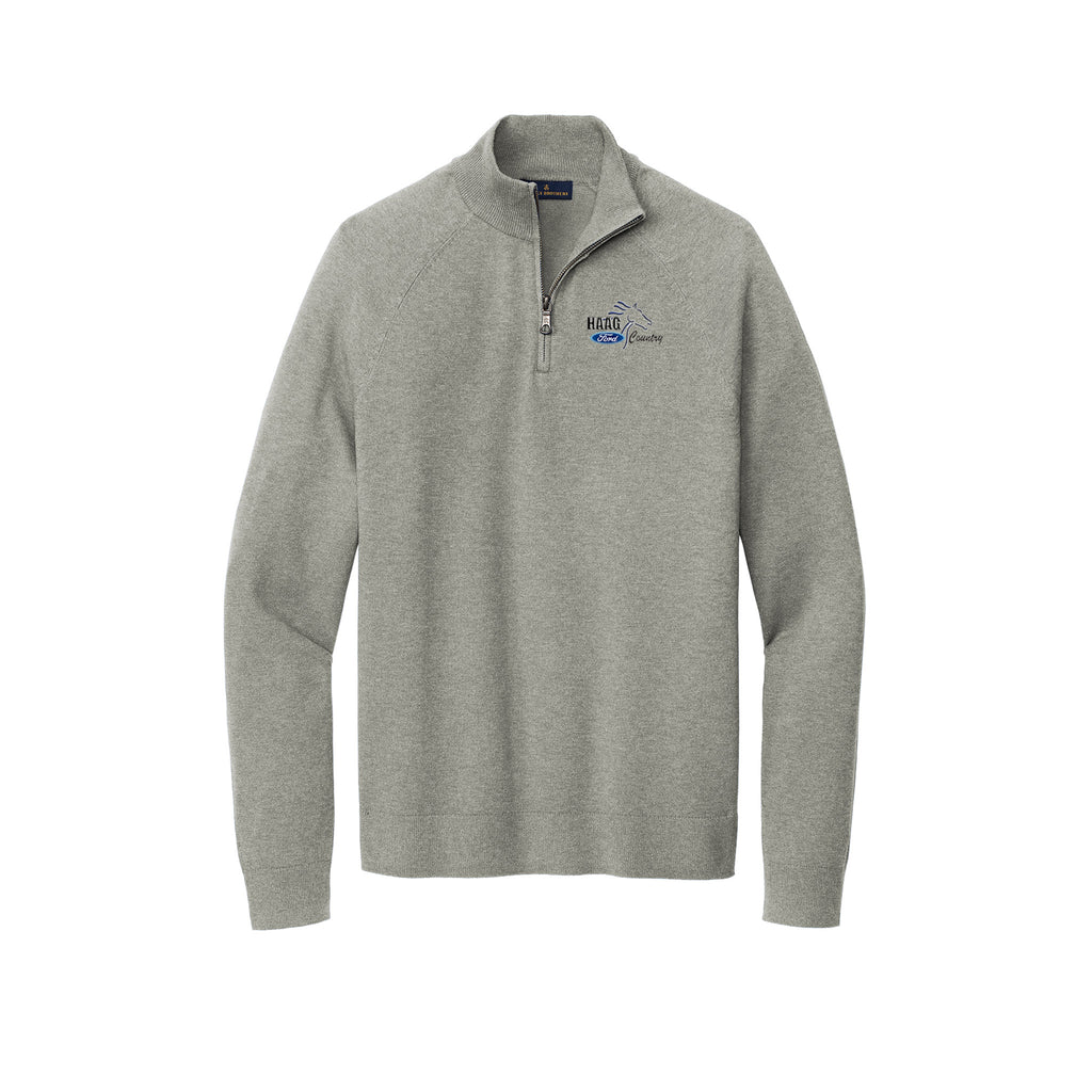 Haag Ford - Brooks Brothers® Cotton Stretch 1/4-Zip Sweater