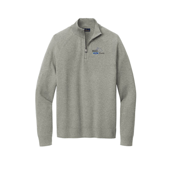 Haag Ford - Brooks Brothers® Cotton Stretch 1/4-Zip Sweater