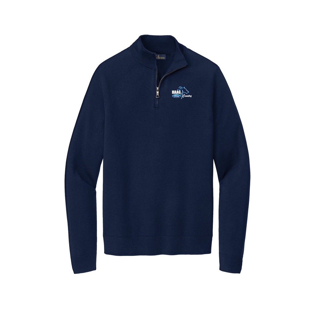 Haag Ford - Brooks Brothers® Cotton Stretch 1/4-Zip Sweater