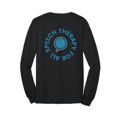 Speech Therapy For All - Port & Company® Long Sleeve Core Blend Tee With Back Design