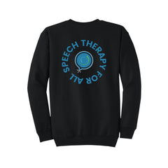 Speech Therapy For All - Port & Company® Core Fleece Crewneck Sweatshirt With Backs