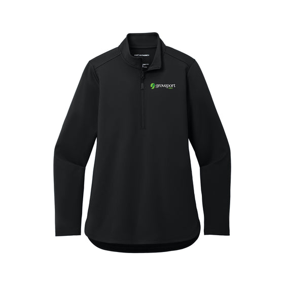 Groveport Town Hall - Port Authority® Women's C-FREE® Double Knit 1/4-Zip