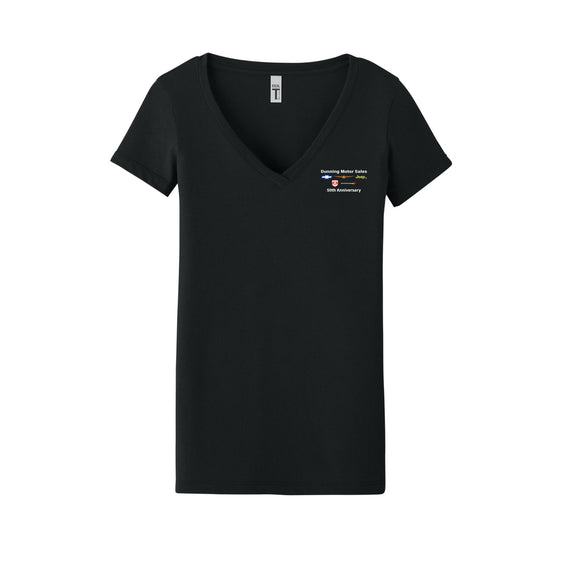 Dunning Motors - Next Level Apparel® Women’s Ideal V-Neck Tee
