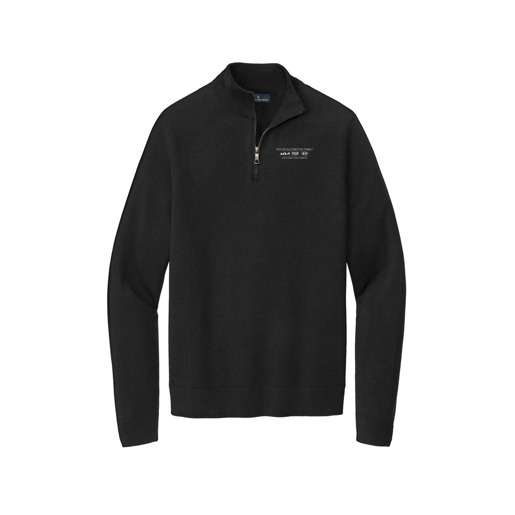 Taylor Family Automotive - Brooks Brothers® Cotton Stretch 1/4-Zip Sweater