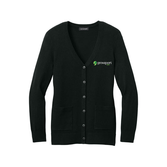 Groveport Municipal - Port Authority® Women’s Easy Care Button-Up Cardigan Sweater
