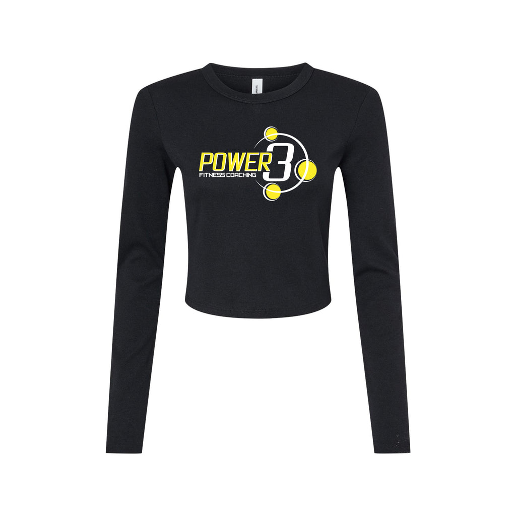 Power 3 - BELLA + CANVAS - Women's Micro Rib Long Sleeve Baby Tee