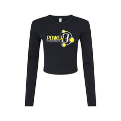 Power 3 - BELLA + CANVAS - Women's Micro Rib Long Sleeve Baby Tee