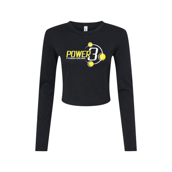 Power 3 - BELLA + CANVAS - Women's Micro Rib Long Sleeve Baby Tee