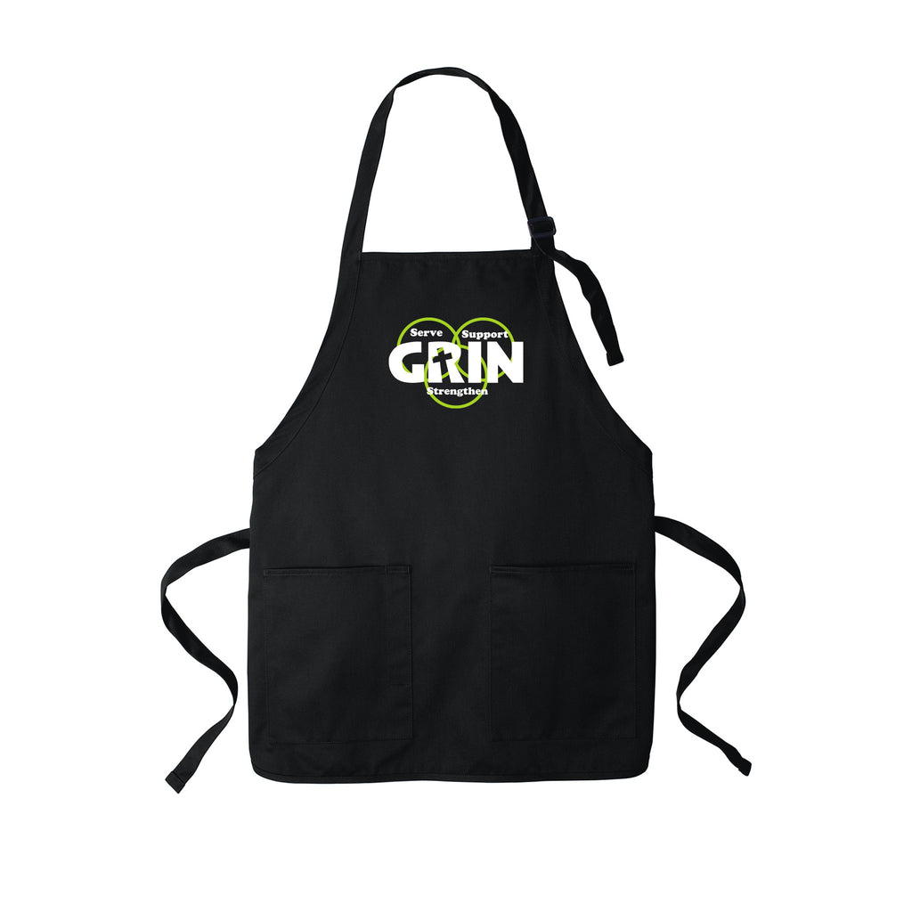 GRIN - Port Authority ® Medium-Length Two-Pocket Bib Apron