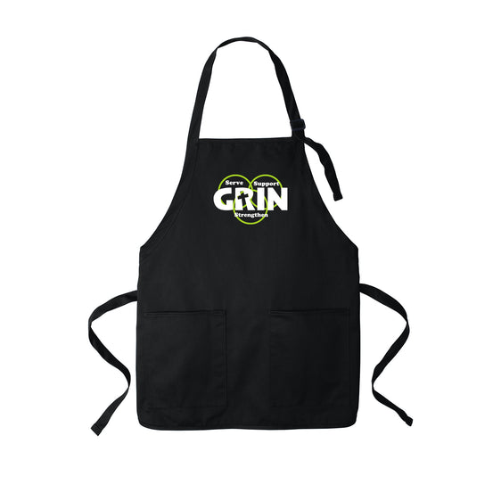 GRIN - Port Authority ® Medium-Length Two-Pocket Bib Apron