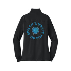 Speech Therapy For All - Sport-Tek® Women's 1/4-Zip Sweatshirt With Backs