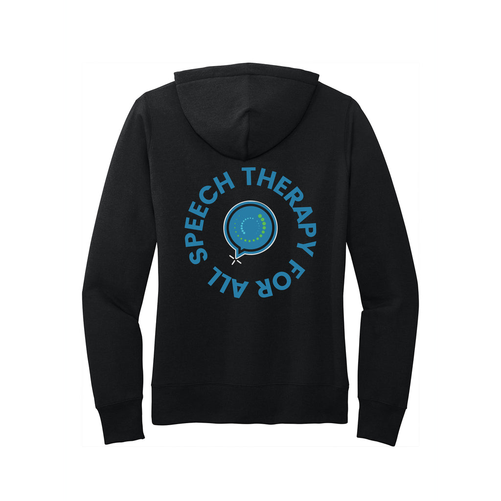 Speech Therapy For All - Port & Company® Women's Core Fleece Pullover Hooded Sweatshirt With Backs