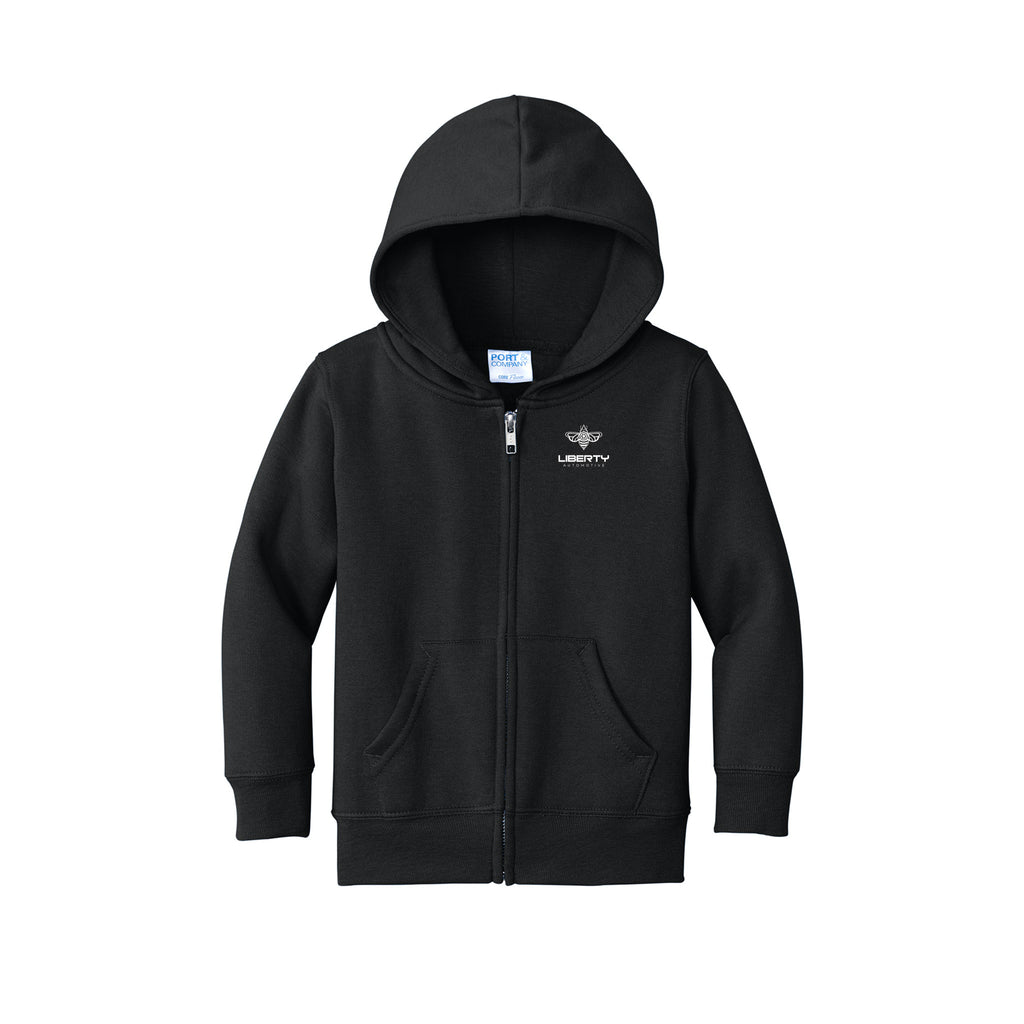 Liberty Automotive - Port & Company® Toddler Core Fleece Full-Zip Hooded Sweatshirt