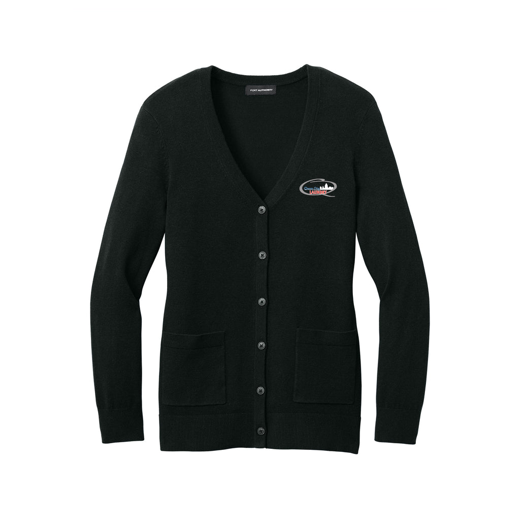 Queen City Laundry - Port Authority® Women’s Easy Care Button-Up Cardigan Sweater