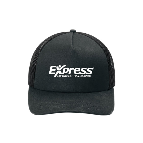 Express - Port Authority® Low-Profile Snapback 5-Panel Trucker Cap