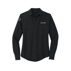 Germain Nissan Columbus - Mercer+Mettle® Women's Stretch Crepe Long Sleeve Camp Blouse