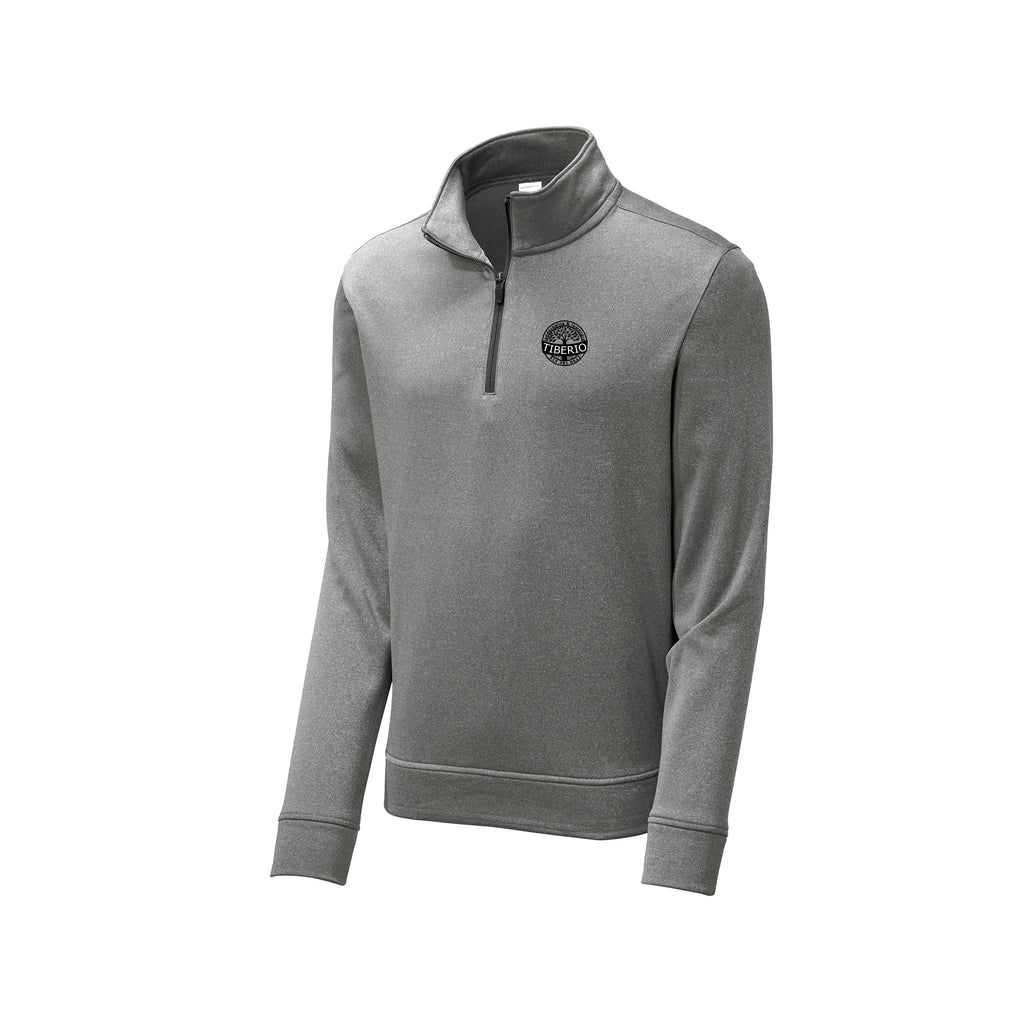Tiberio Landscaping - Sport-Tek ® PosiCharge ® Sport-Wick ® Heather Fleece 1/4-Zip Pullover