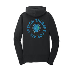 Speech Therapy For All - Port & Company® Women's Core Fleece Full-Zip Hooded Sweatshirt With Backs