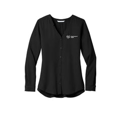 Ohio Department of Health - Ladies Long Sleeve Button-Front Blouse