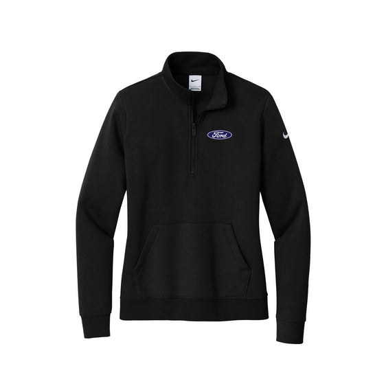 Ford North - Nike Ladies Club Fleece Sleeve Swoosh 1/2-Zip