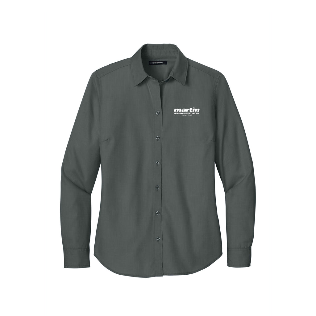 Martin Painting - Port Authority® Women’s Long Sleeve Nailhead Easy Care Shirt