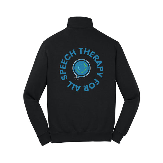 Speech Therapy For All - Sport-Tek® 1/4-Zip Sweatshirt With Backs