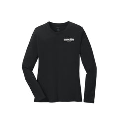 Martin Painting - Port & Company® Women's Long Sleeve Core Cotton Tee