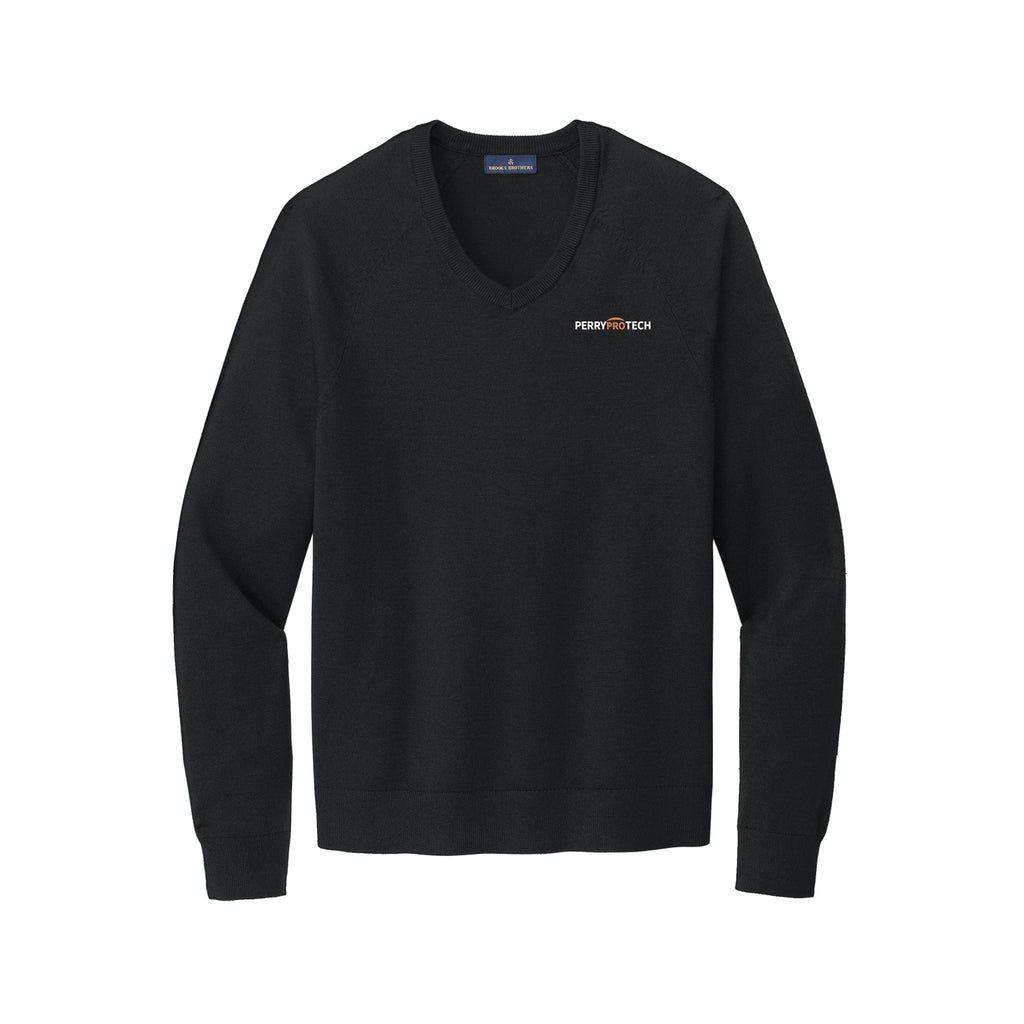 Perry Protech Perry ProTECH - Brooks Brothers® Cotton Stretch V-Neck Sweater – Spirit ...